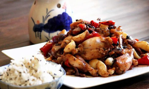 美味佳肴:豆鼓烧牛蛙
