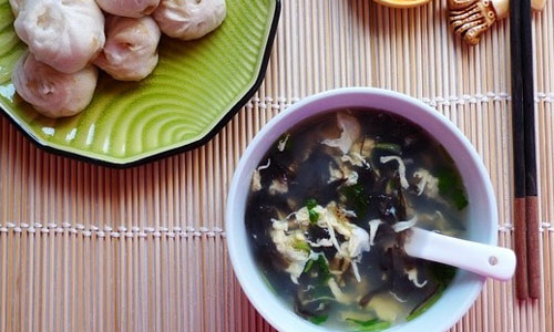 孕期食谱紫菜黄瓜汤