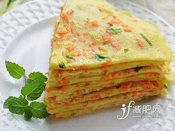 怎么吃胡萝卜减肥 胡萝卜鸡蛋饼.jpg