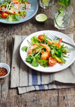 饮食,饮料,食品,银餐具,餐具_472128537_Prawn and green mango salad_创意图片_Getty Images China 饮食,饮料,食品,银餐具,餐具_472128537_Prawn and green mango salad_创意图片_Getty Images China