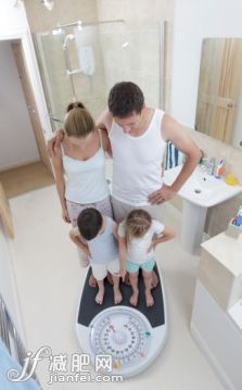人,二件式睡衣,室内,住宅房间,25岁到29岁_136997029_family in bathroom stood on giant weighing scales_创意图片_Getty Images China 人,二件式睡衣,室内,住宅房间,25岁到29岁_136997029_family in bathroom stood on giant weighing scales_创意图片_Getty Images China