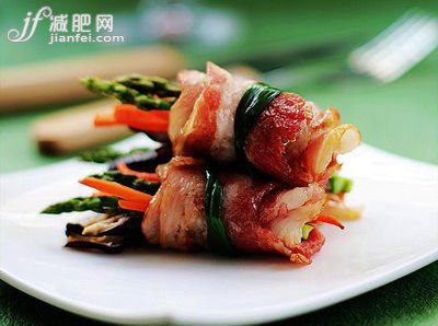 生萝卜培根卷