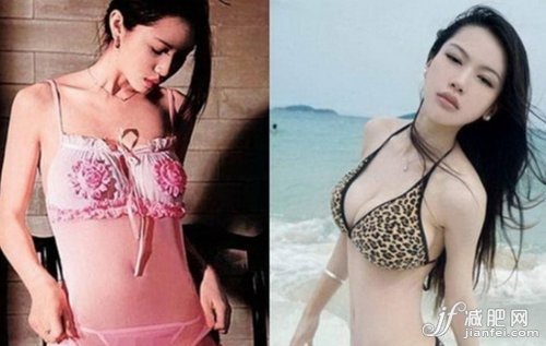 杨幂刘雨欣 G奶女星真假胸器