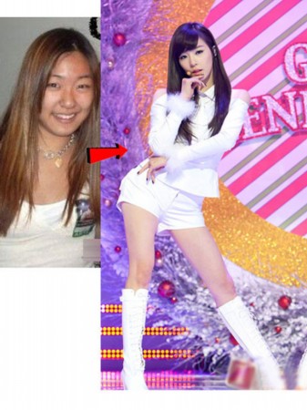 女星减肥对比照