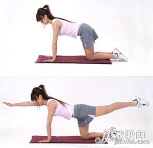 床上轻松四个动作拥有小翘臀