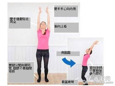 第一步：伸懒腰，双脚与肩同宽