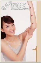 如何减胳膊快 8招点穴瘦出纤纤玉臂