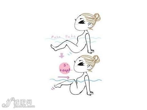 图解沐浴瘦身操 懒人首选轻松甩肉法