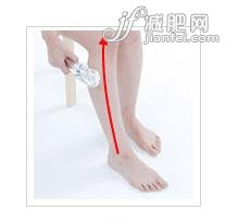 脚踝开始往上淋