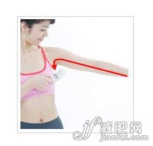 手臂从腋下开始伸直