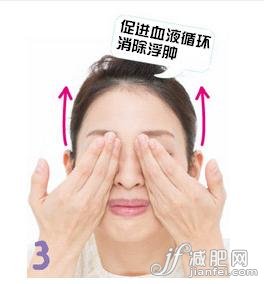 3.快速往上提高颊股。