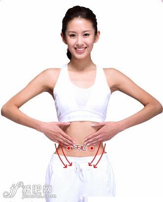 饭前按摩减肥操 巧控食欲瘦腰腹