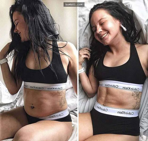 减肥对比照
