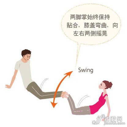 膝盖扭转式步骤2