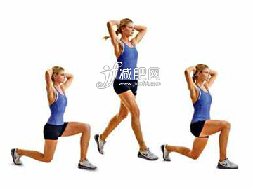 减肥瘦身有也新玩法　跳跃箭步蹲