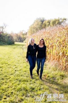 人,休闲装,自然,户外,田园风光_560110621_Happy lesbian couple walking along a cornfield_创意图片_Getty Images China