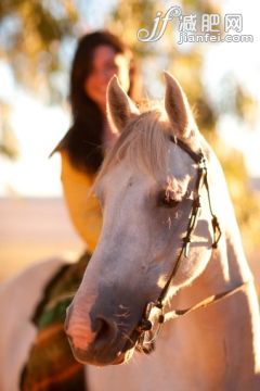 人,户外,20到24岁,人的头部,白人_169272337_White horse with woman riding_创意图片_Getty Images China 人,户外,20到24岁,人的头部,白人_169272337_White horse with woman riding_创意图片_Getty Images China